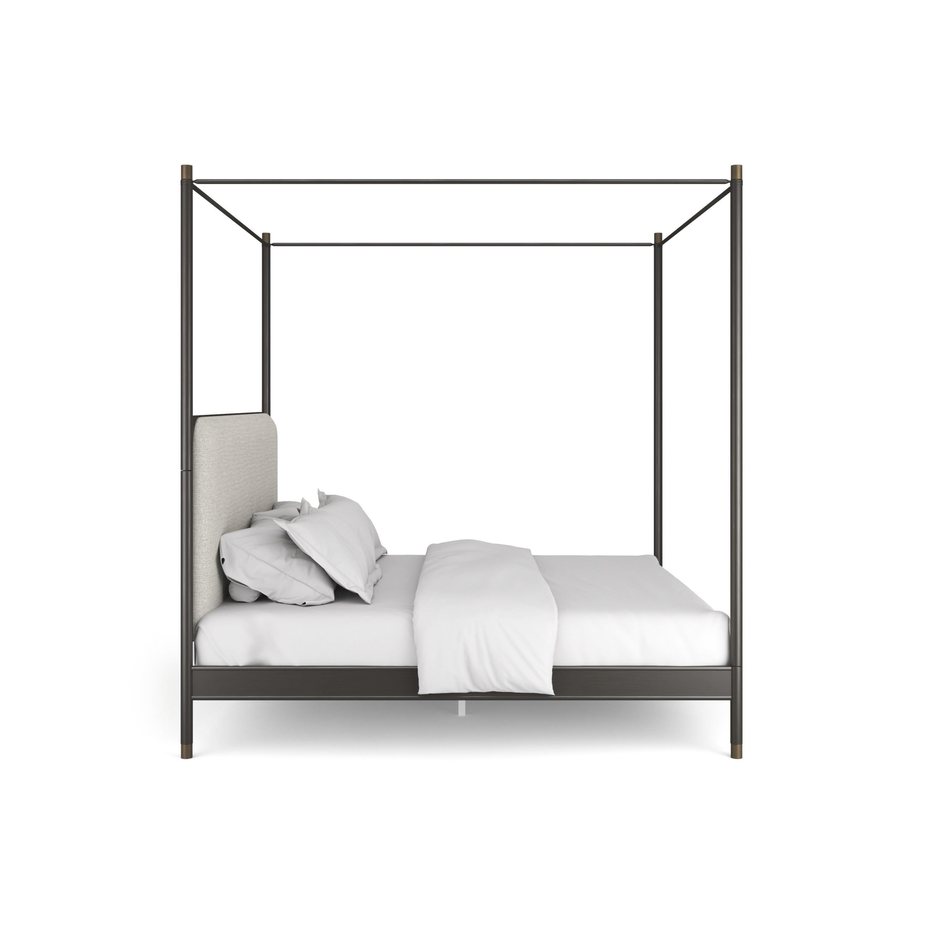 Campaign King Bed With Canopy – Beds by Caracole | Sutter & Vale