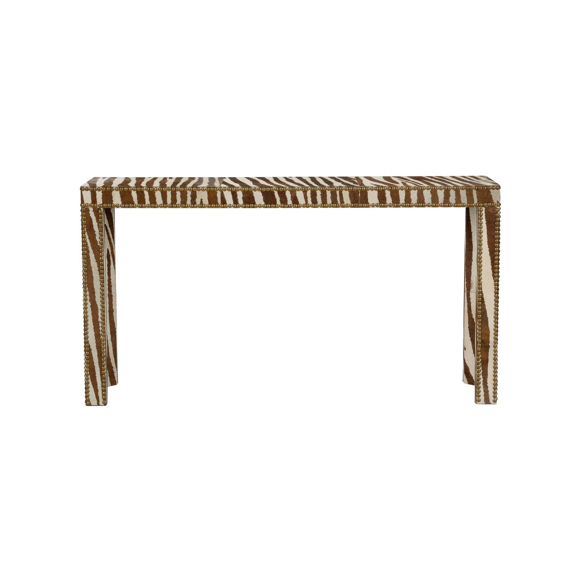 Zebra Console Table in Zebra Print / Hair on Hide - Chelsea House