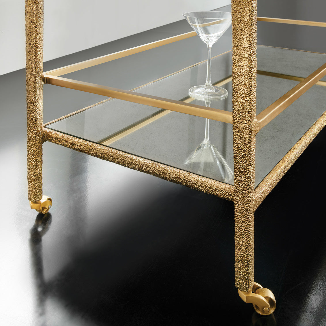 Modern History Shagreen Bar Cart MH1052F01