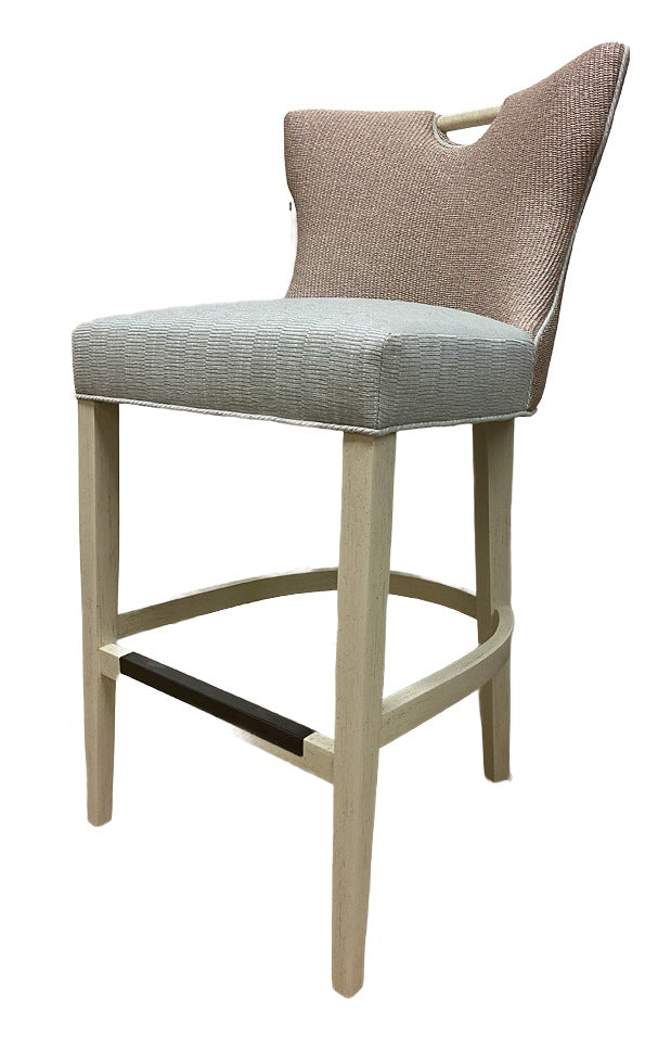 Gia Bar Stool in Lokaro Raffia/Tradewind Mist