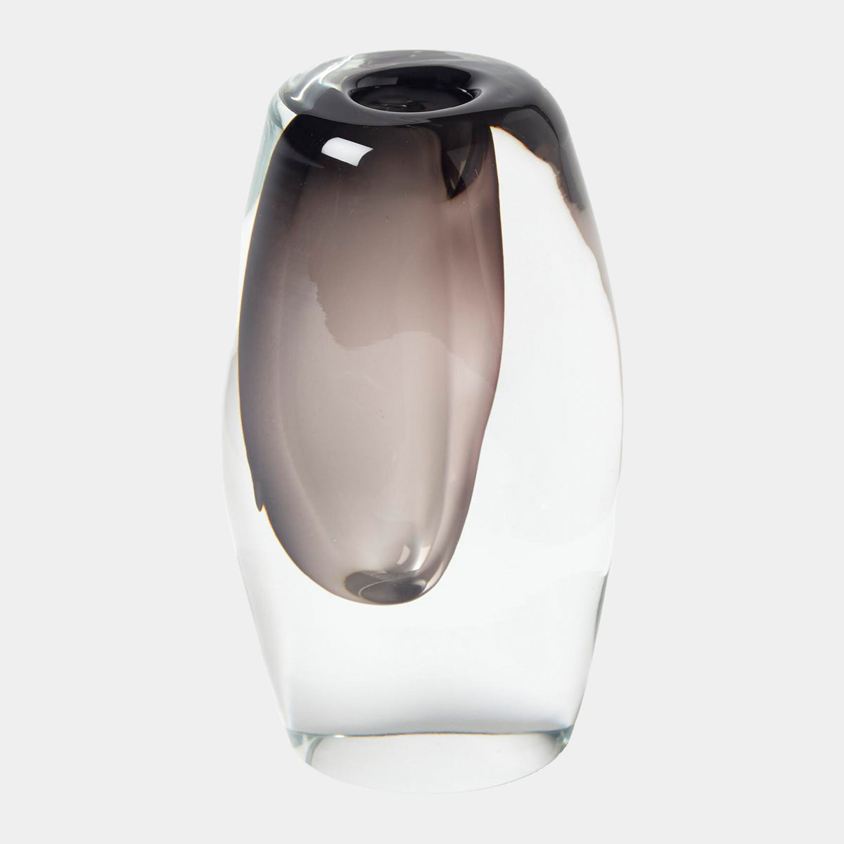 Offset Vase-Gray-Sm