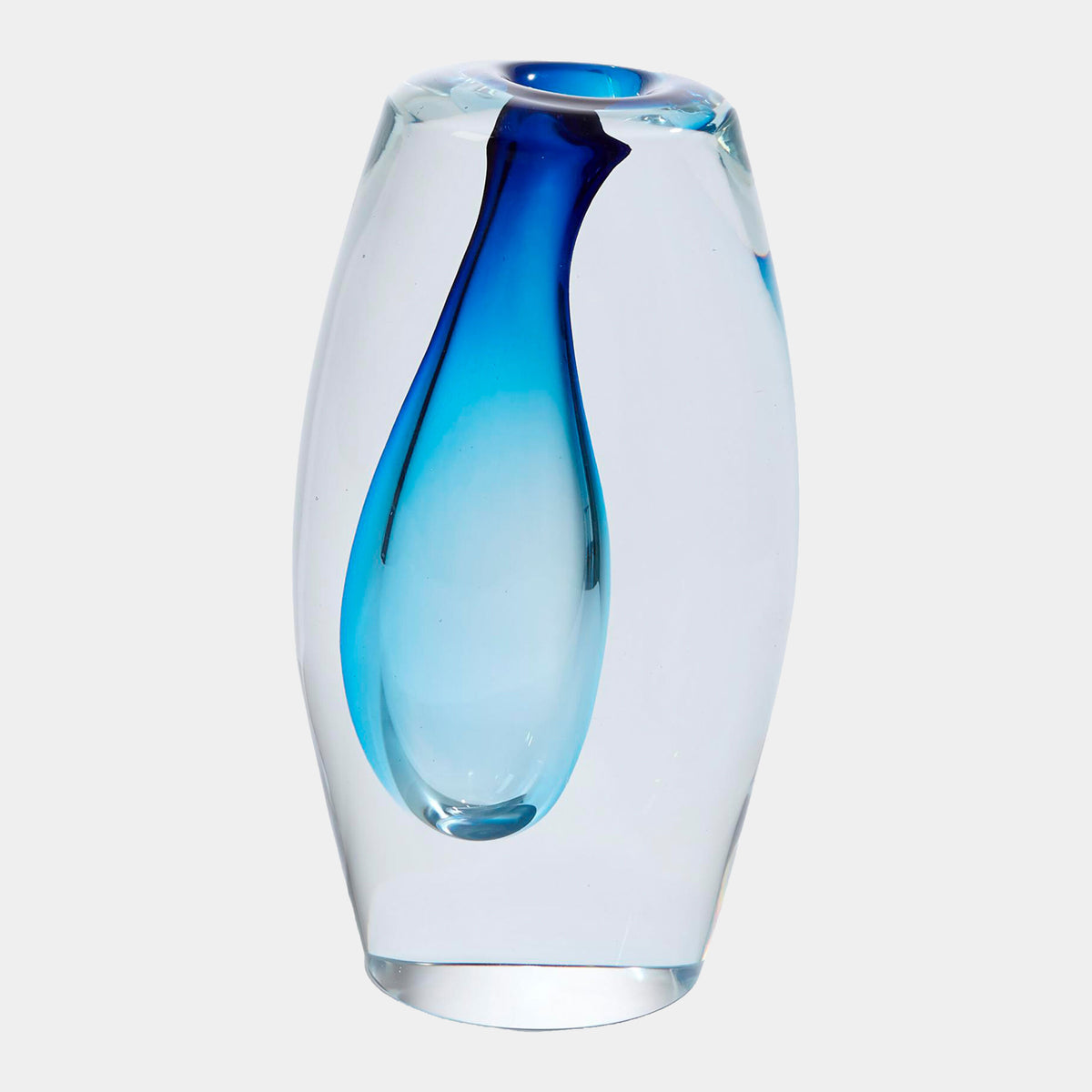 Offset Vase-Light Blue-Sm