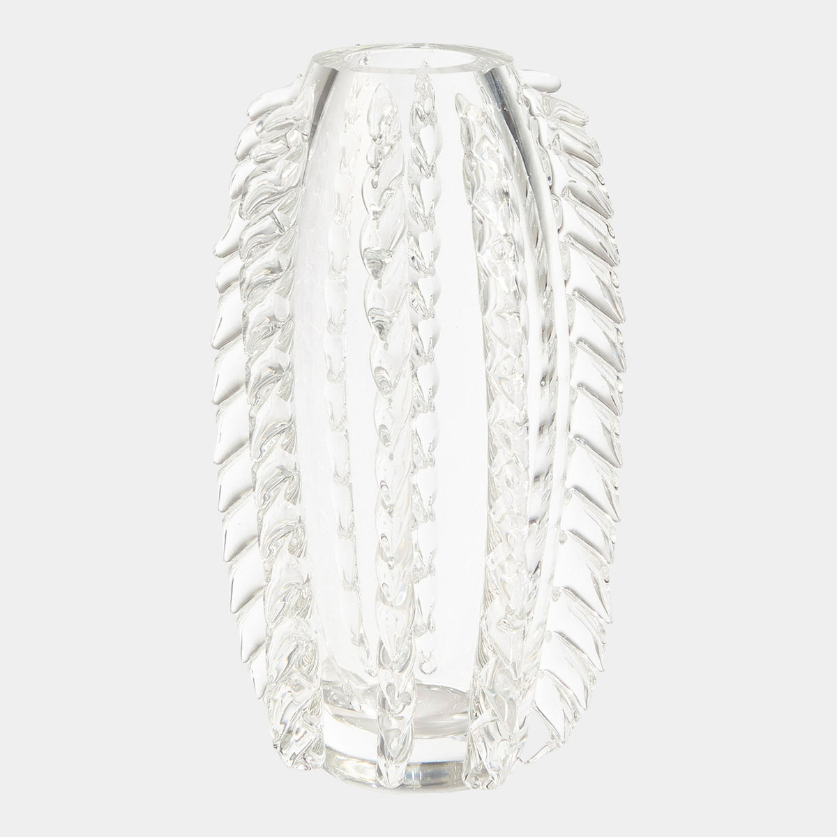Finley Fringe Vase-Clear