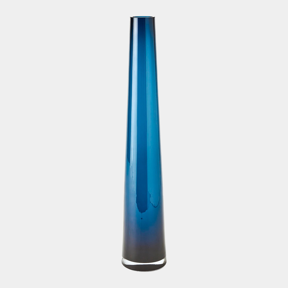 Pepperanne Glass Tower Vase-Blue