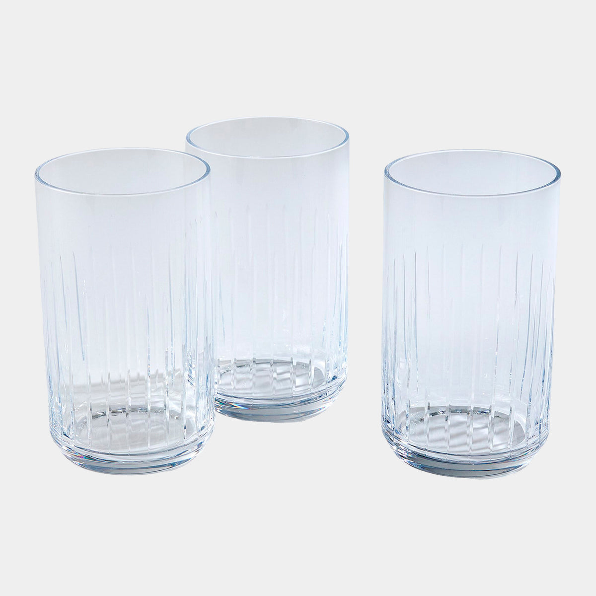 V Cut Highball Glass