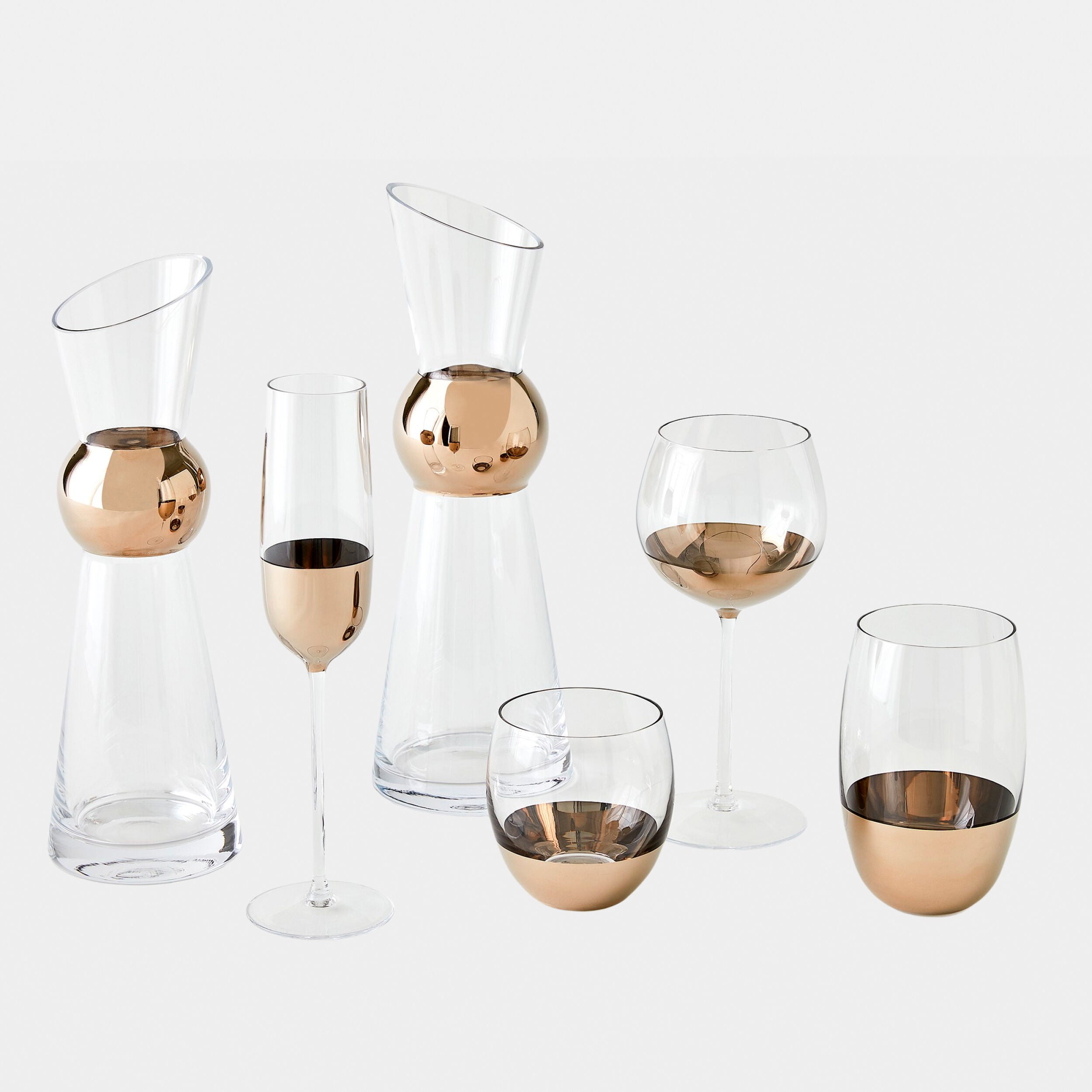 Metallic Orb Carafe-Platinum-Sm
