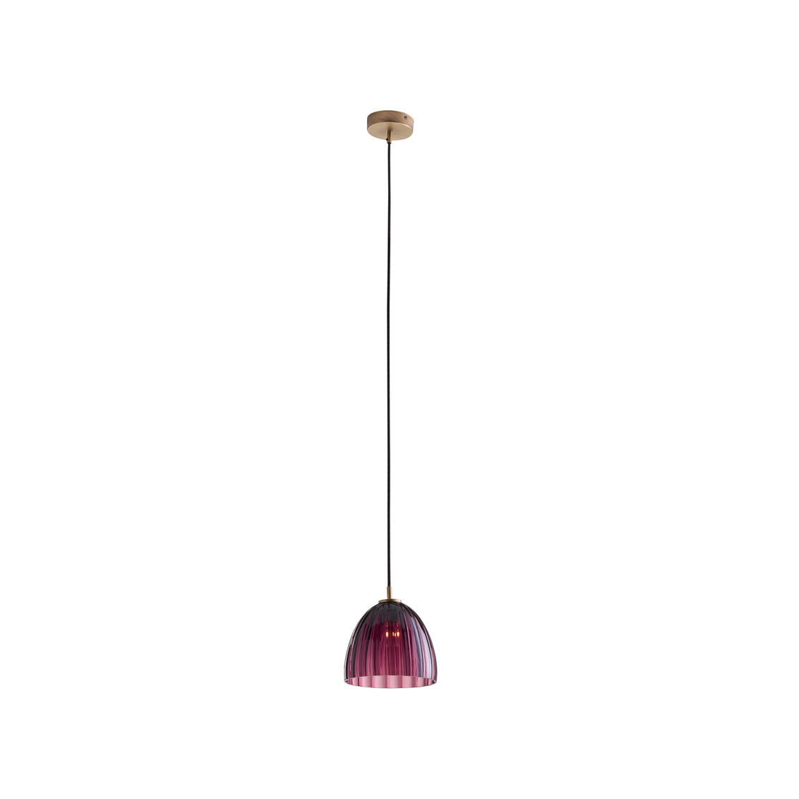 Caterina Single Pendant - Aubergine