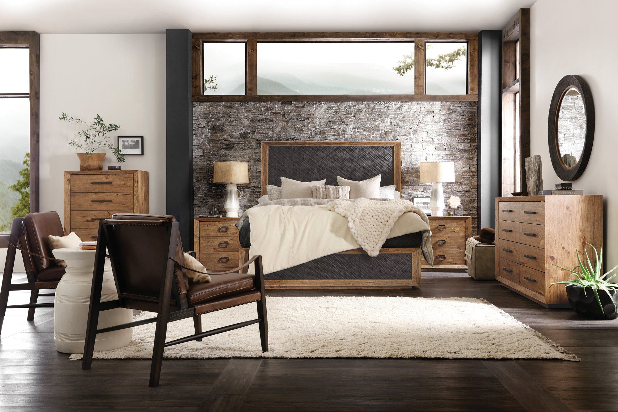 Big Sky Three Drawer Nightstand