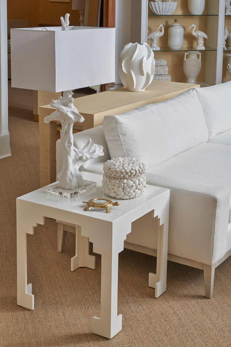 Cut Corner Table - White (Lg) in 22 / Wood - Chelsea House