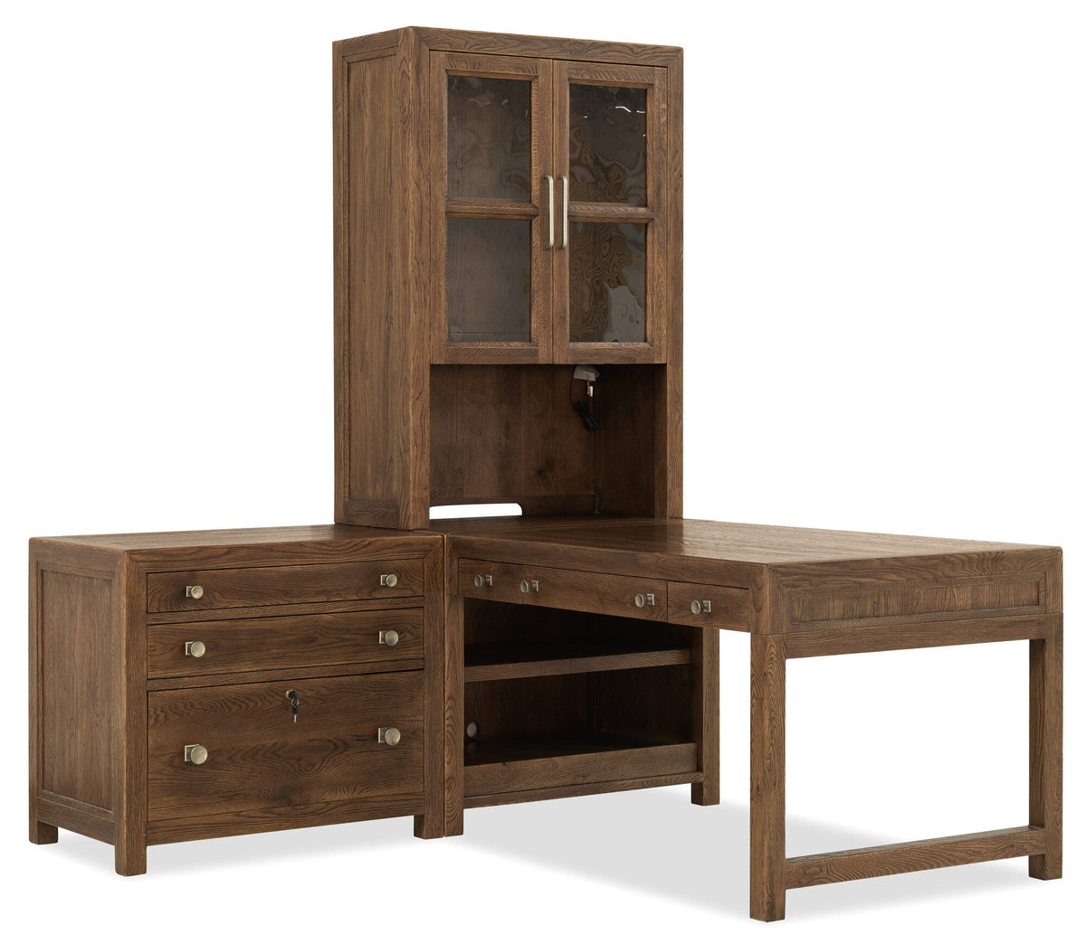 Driftwood 50-inch Modular Peninsula Desk Top