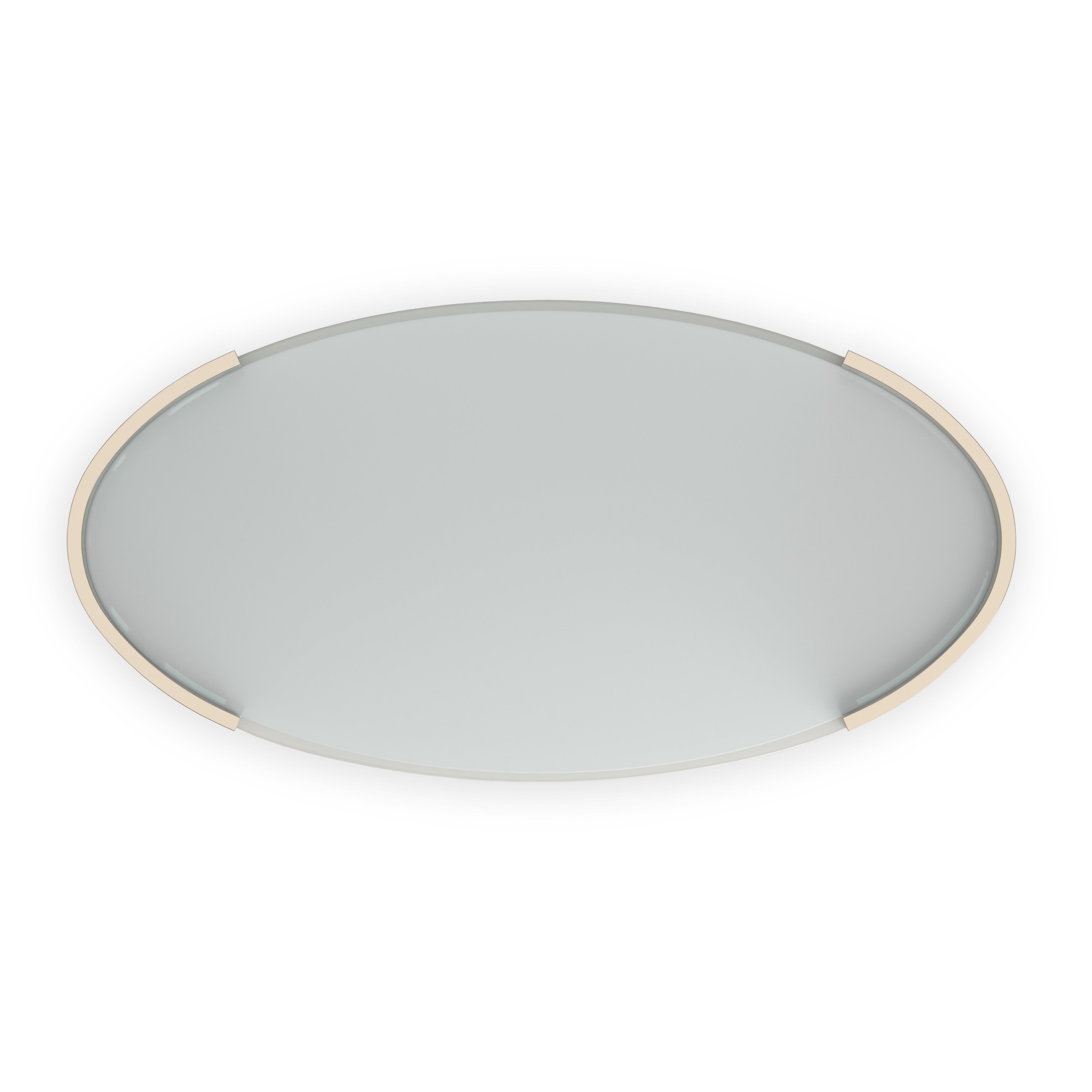 Love Oval Cocktail Table - Matte Pearl – Cocktail Tables by Caracole | Sutter & Vale