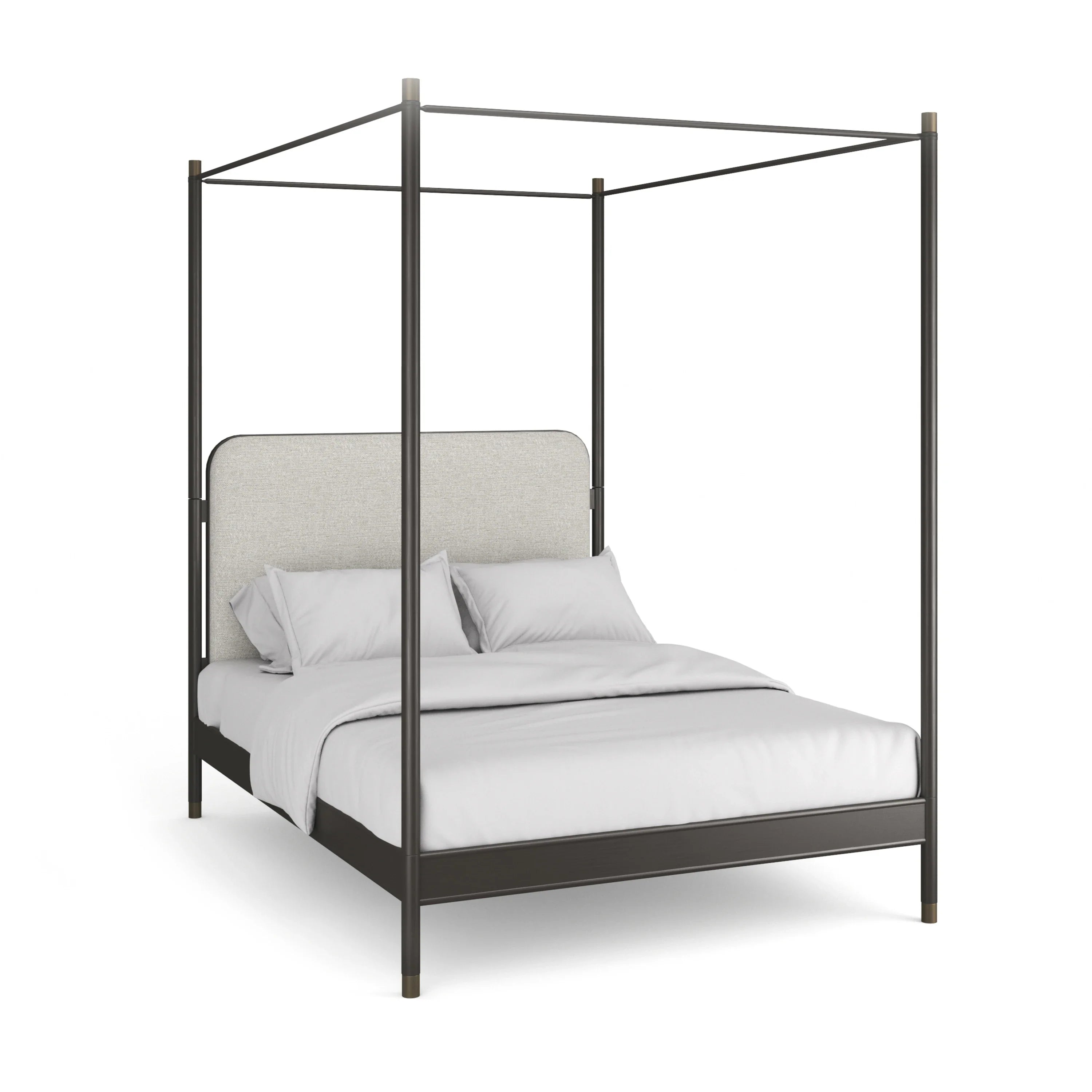 Campaign King Bed With Canopy – Beds by Caracole | Sutter & Vale