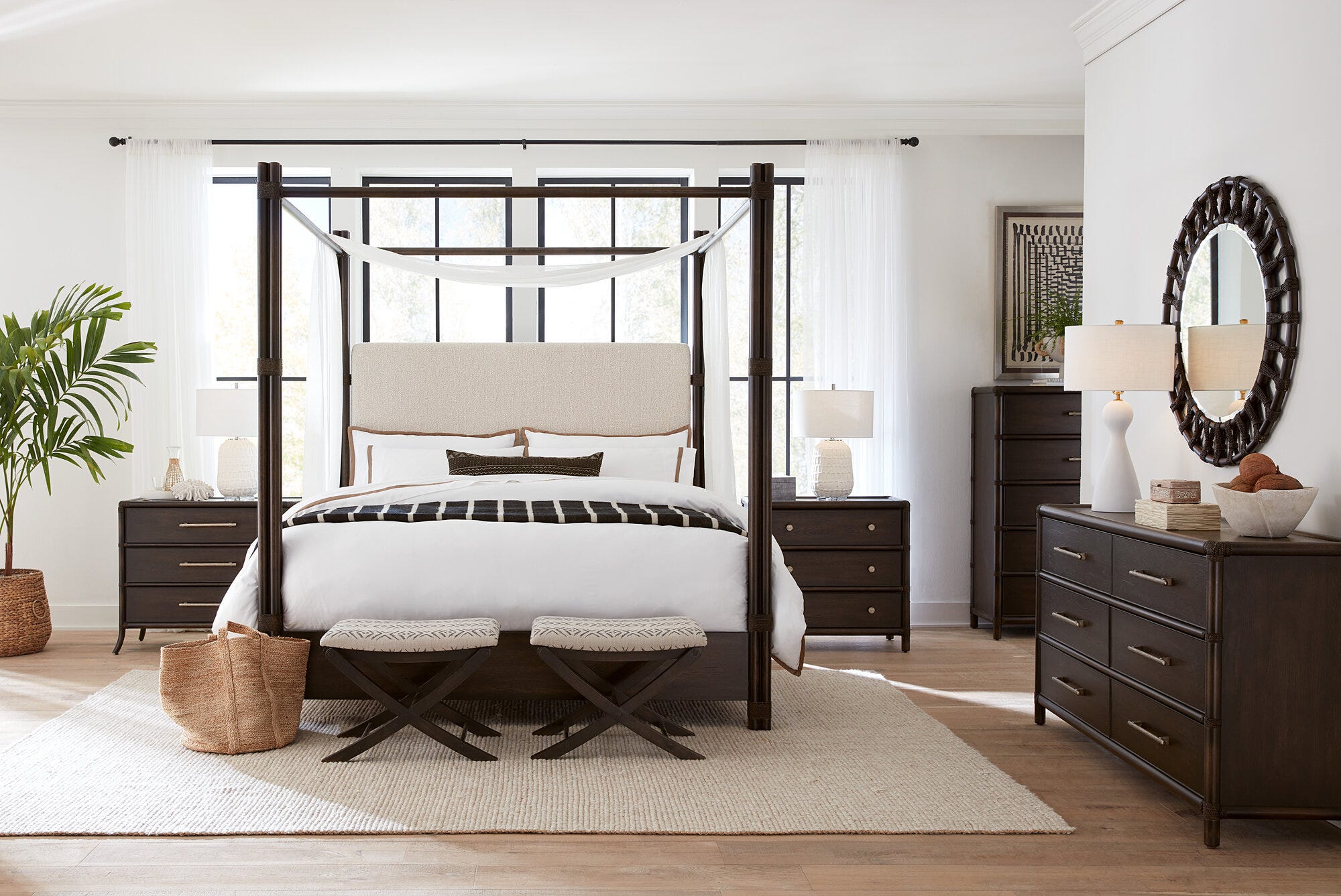 Retreat Pole Rattan Dresser