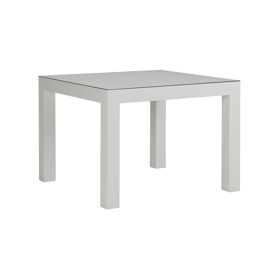 Sanibel Game Table - White in 30 / Raffia - Chelsea House