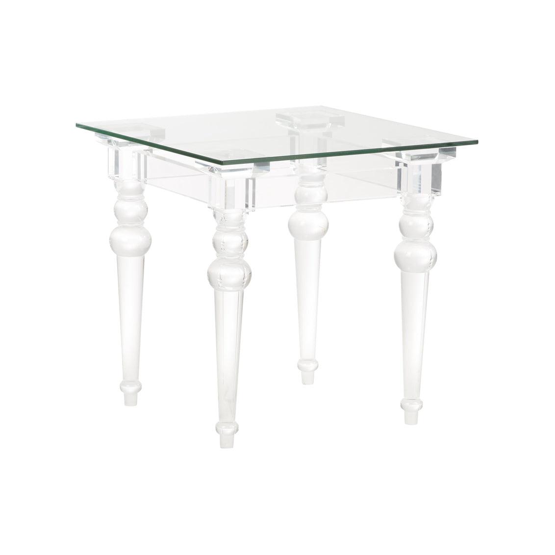 Acrylic & Glass Side Table in 20 / Acrylic - Chelsea House