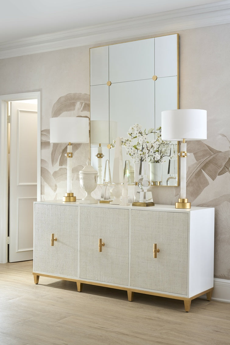 Loire Mirror - Gold (Lg) in 58 / Wood - Chelsea House