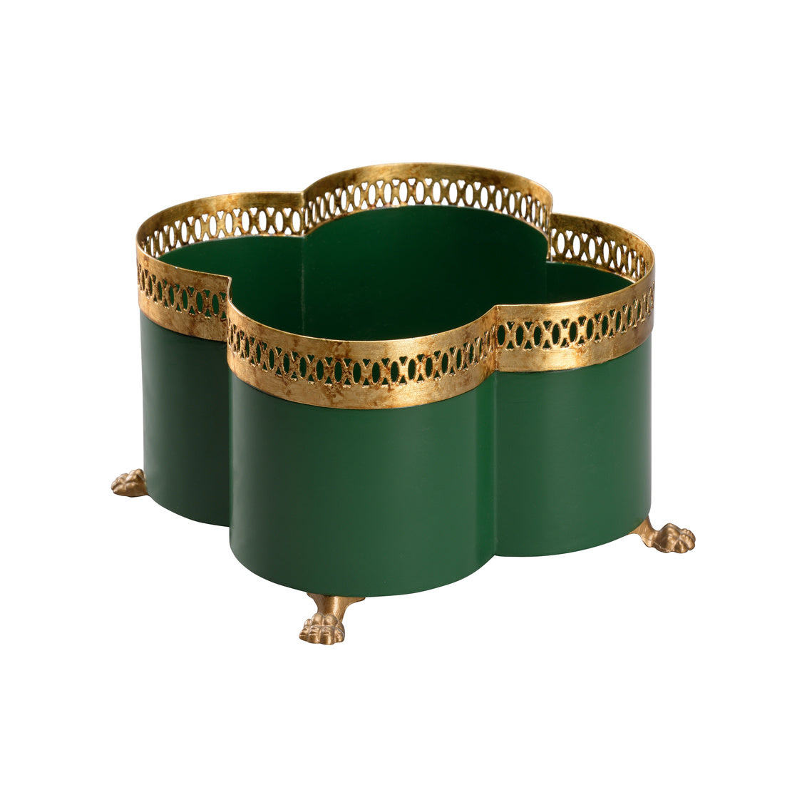 Tracery Cachepot - Green (SM)