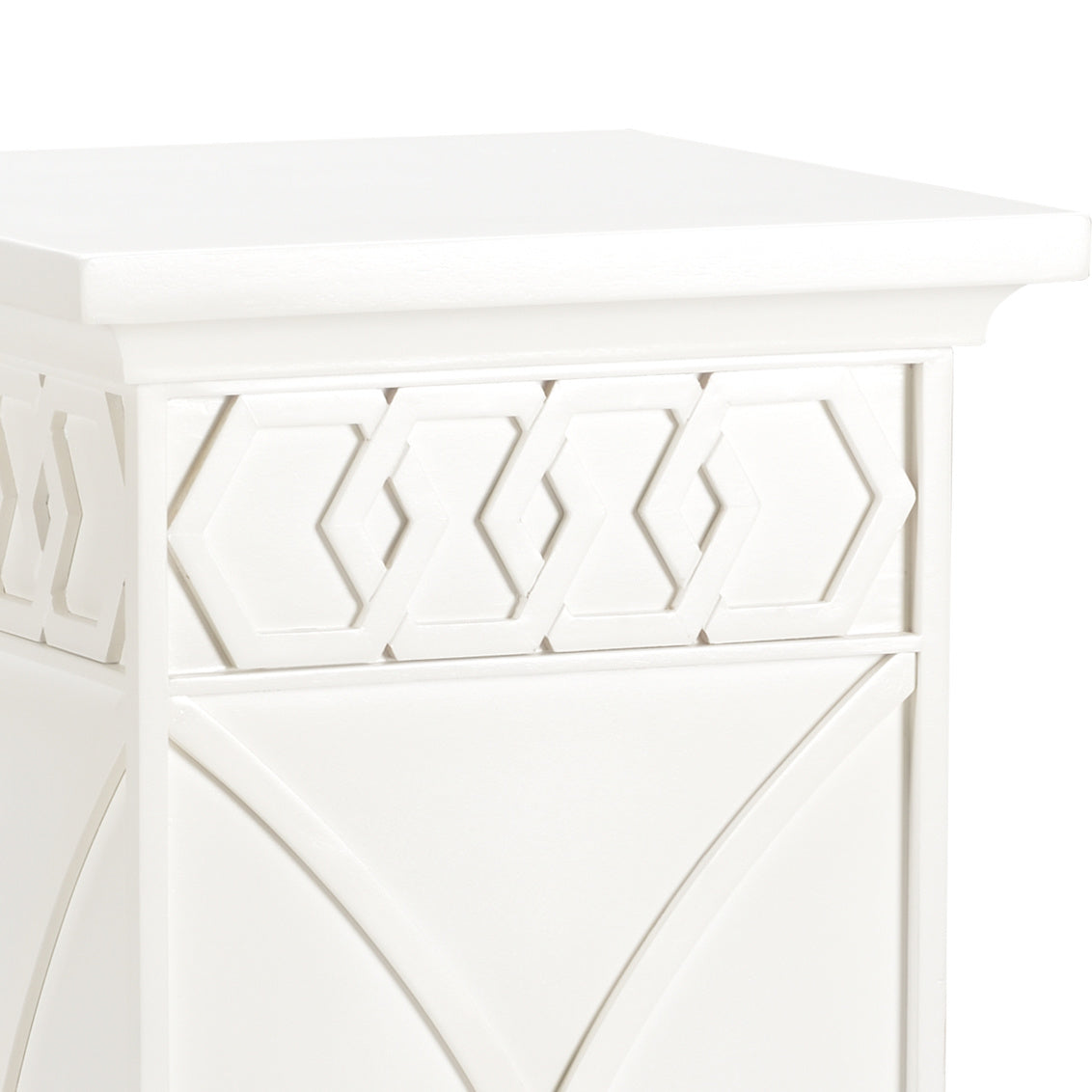 Scottkins Pedestal - White in 46.5 / Wood - Chelsea House