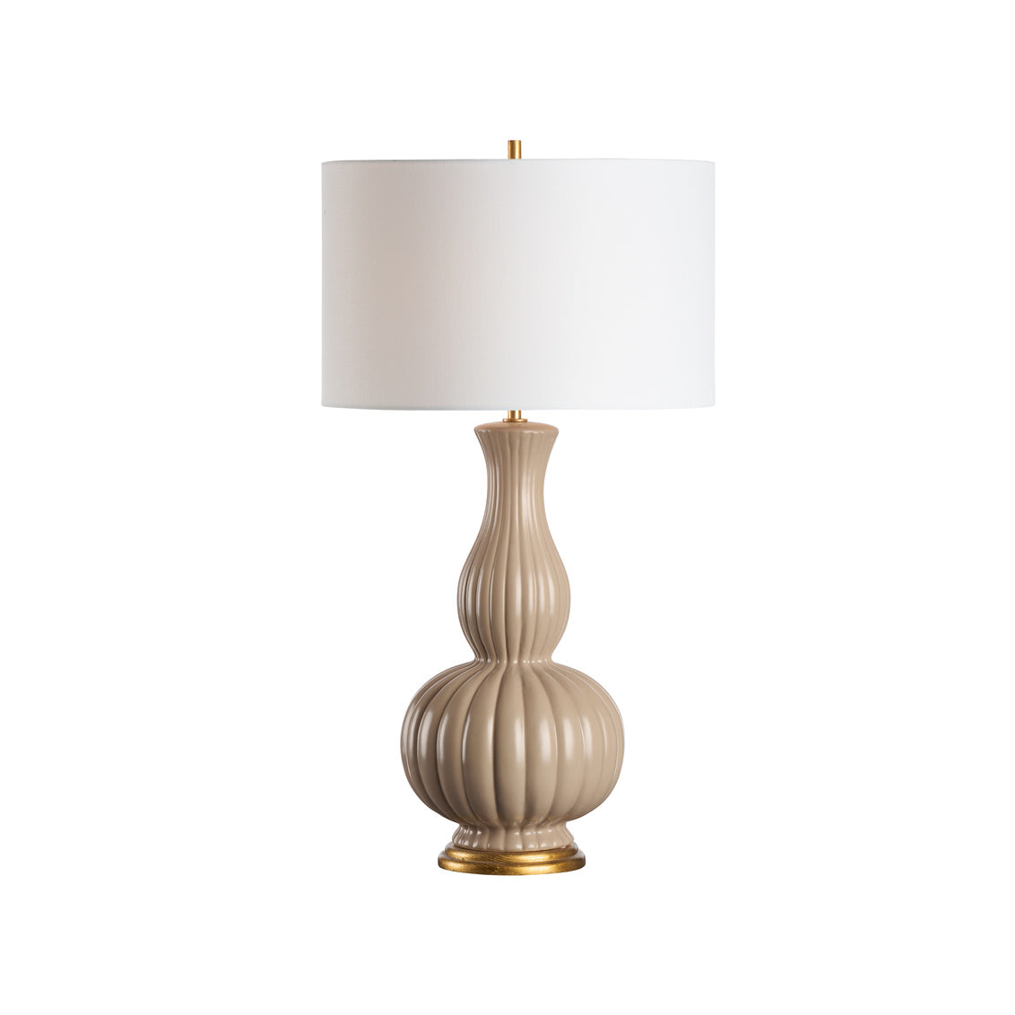 Augusta Lamp - Sand in 34 / Ceramic/Porcelain - Chelsea House