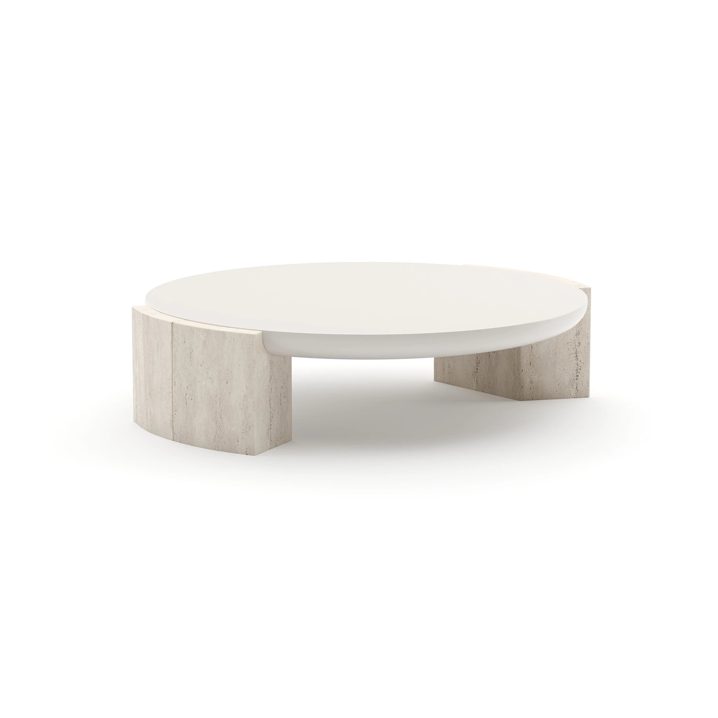 Overlap Round Cocktail Table Light – Cocktail Tables by Caracole | Sutter & Vale