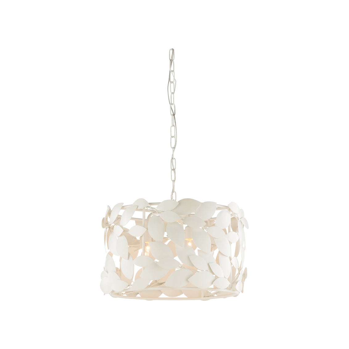 Ficus Round Chandelier - White in 12.5 / Metal - Chelsea House