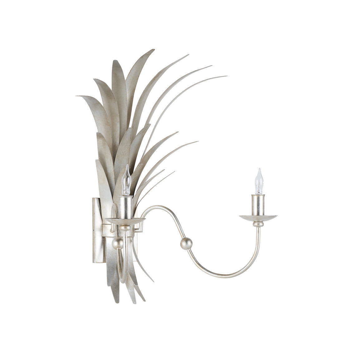 Wheat Sconce - Silver Electrified in Antique Silver Leaf / Metal - Chelsea House