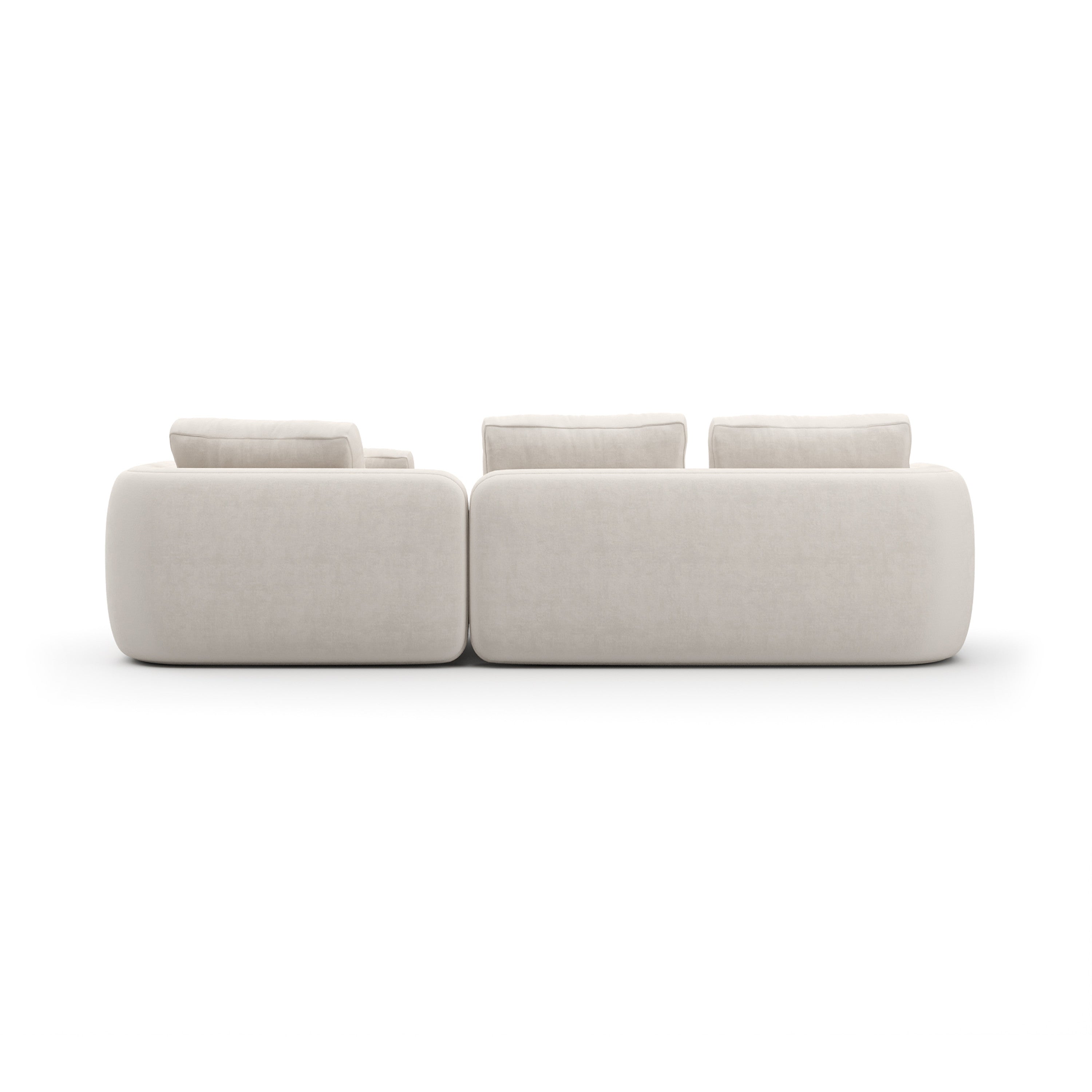 Overlap Right Chaise Sec Small Ecru – Sectionals by Caracole | Sutter & Vale