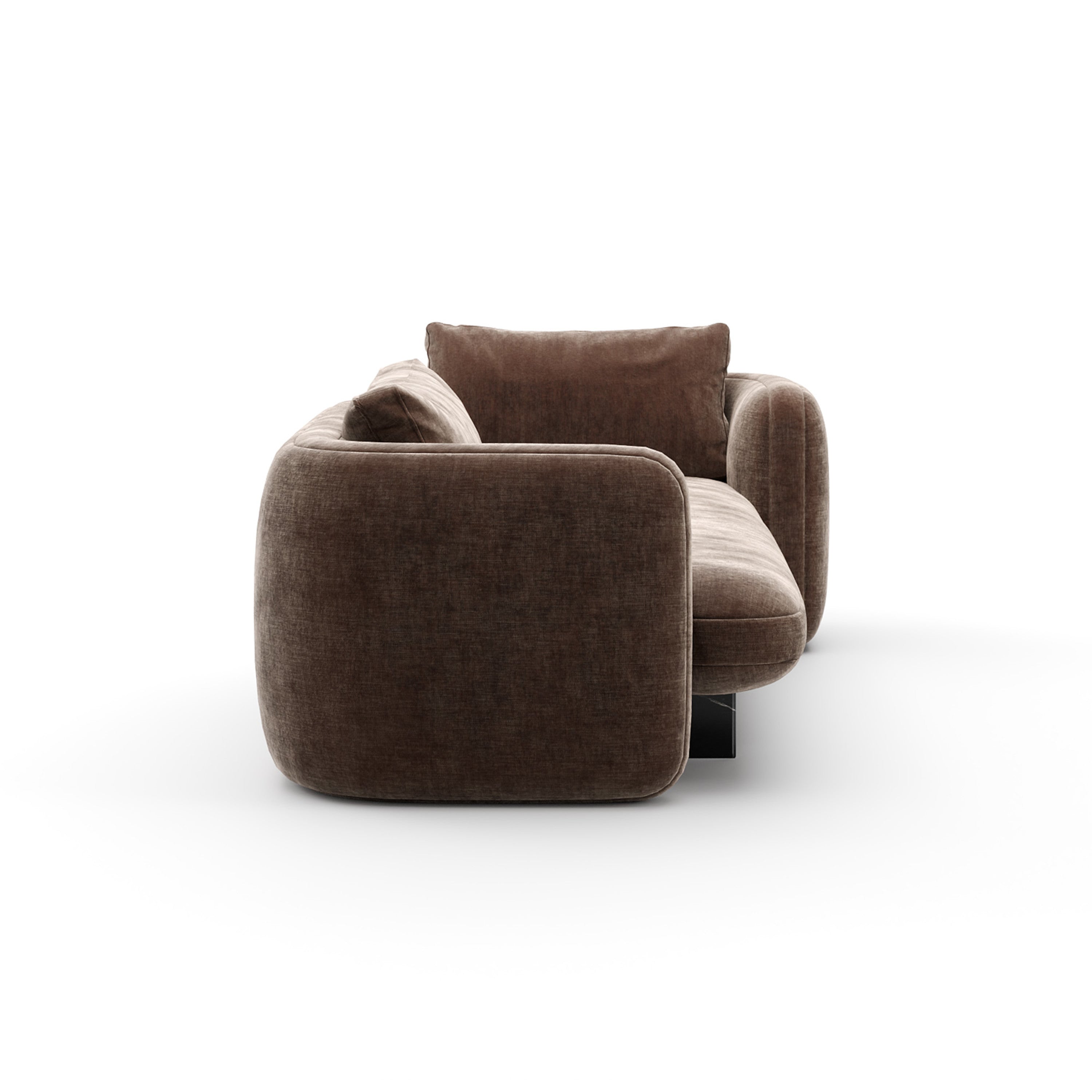 Overlap Bedroom Chaise Dark Taupe
