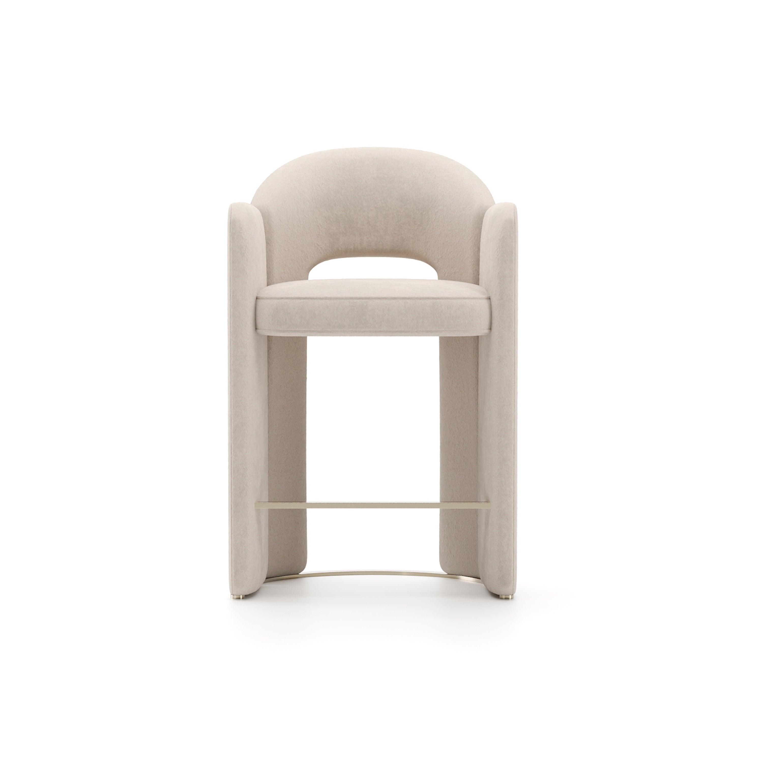 Overlap Counter Stool Ivory – Bar & Counter Stools by Caracole | Sutter & Vale