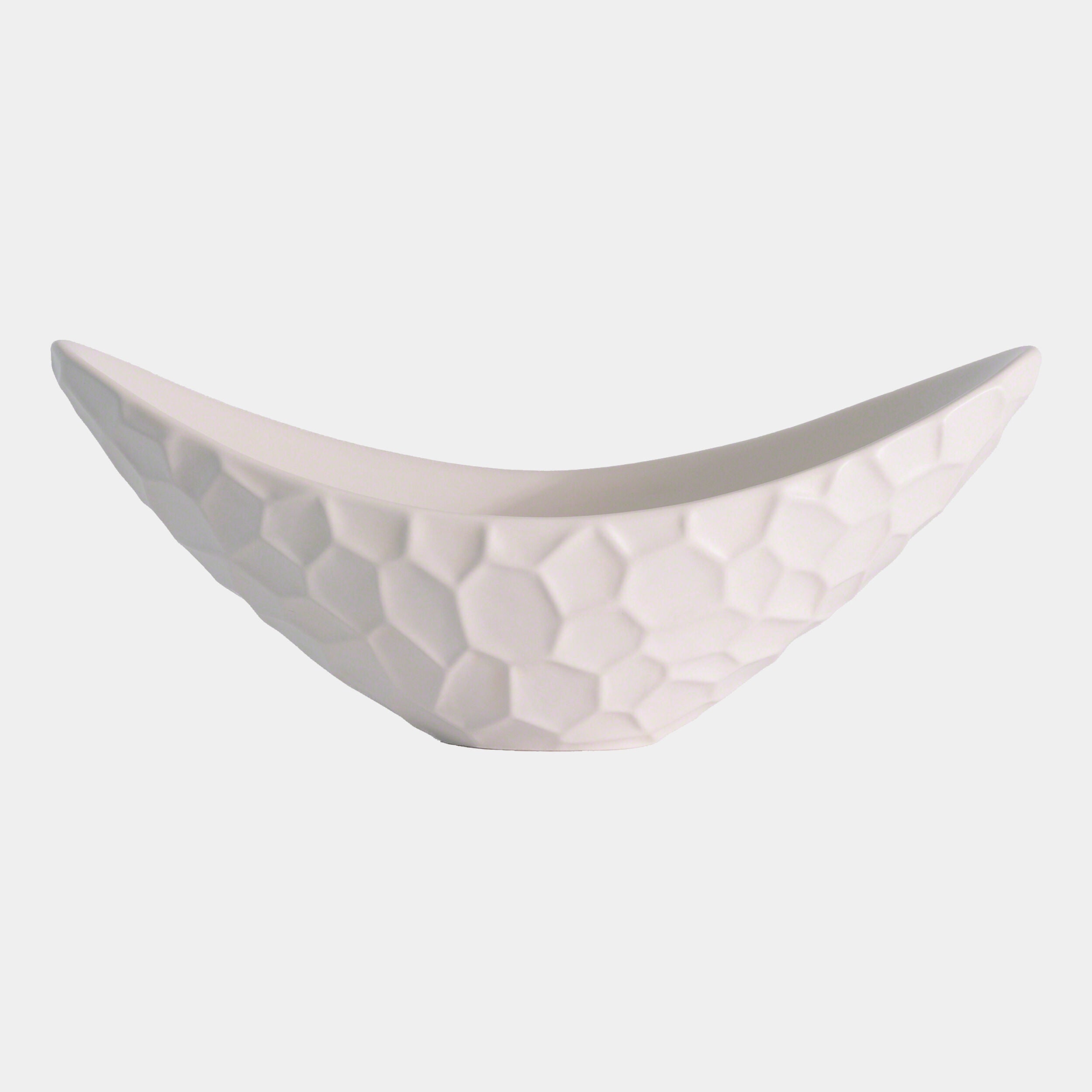 Honeycomb Bowl-Matte White