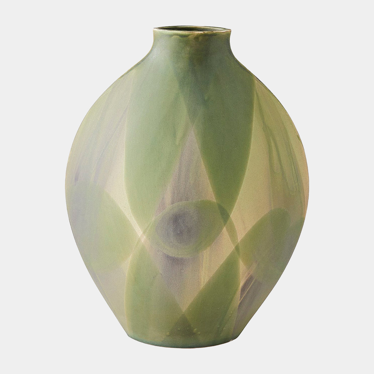 Helios Vase-Washed Green-Sm
