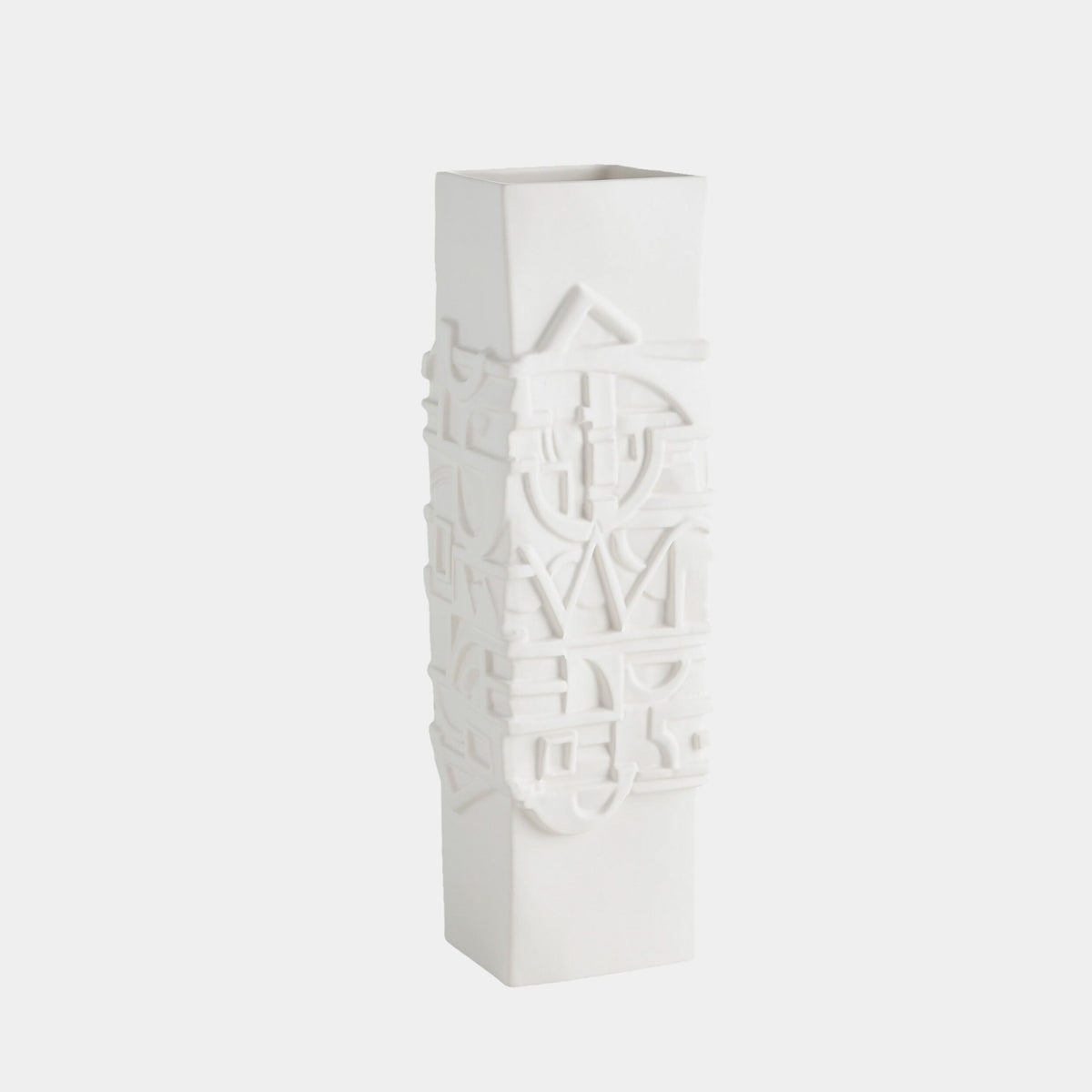Totem Vase-Matte White