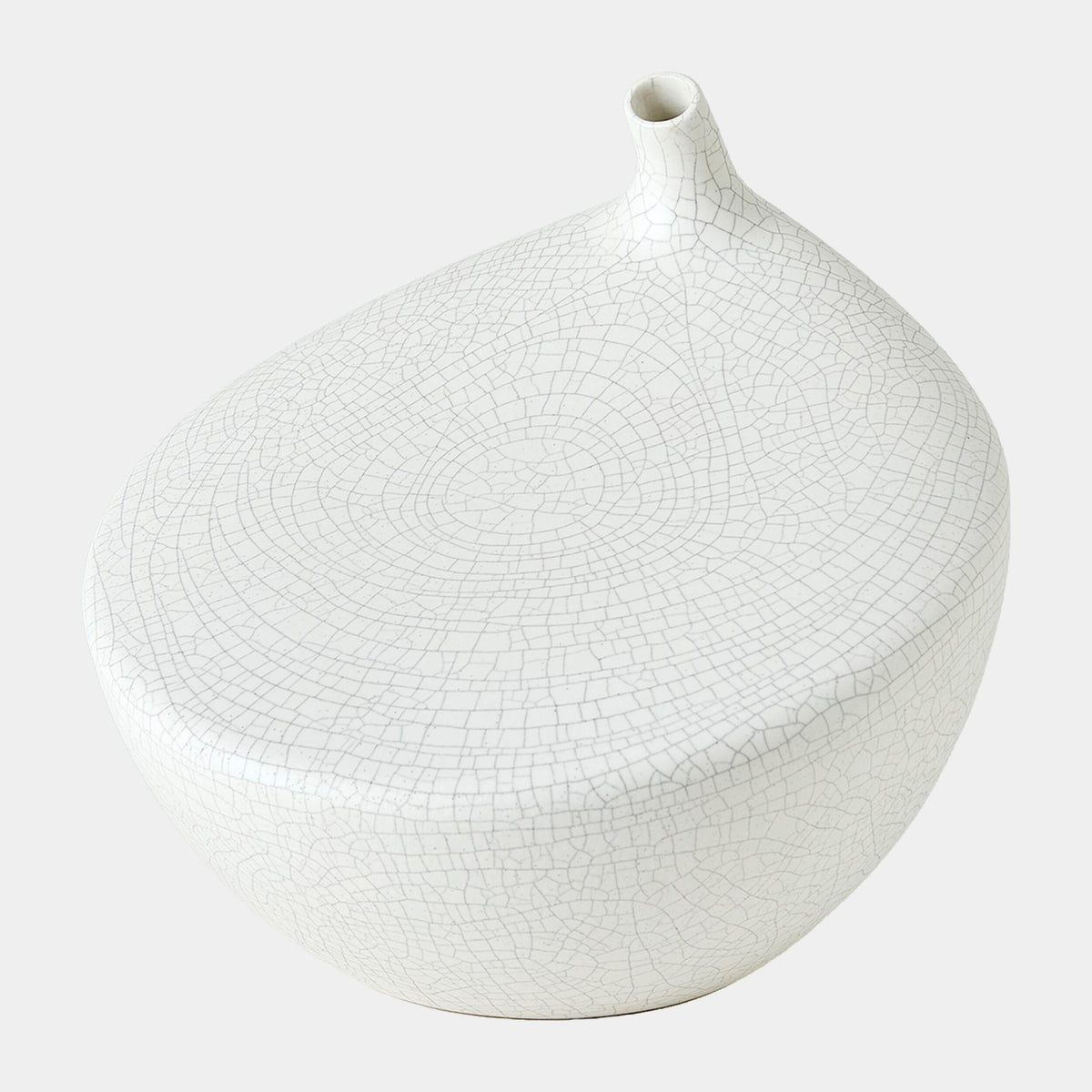 Buddah Vase-White-Sm