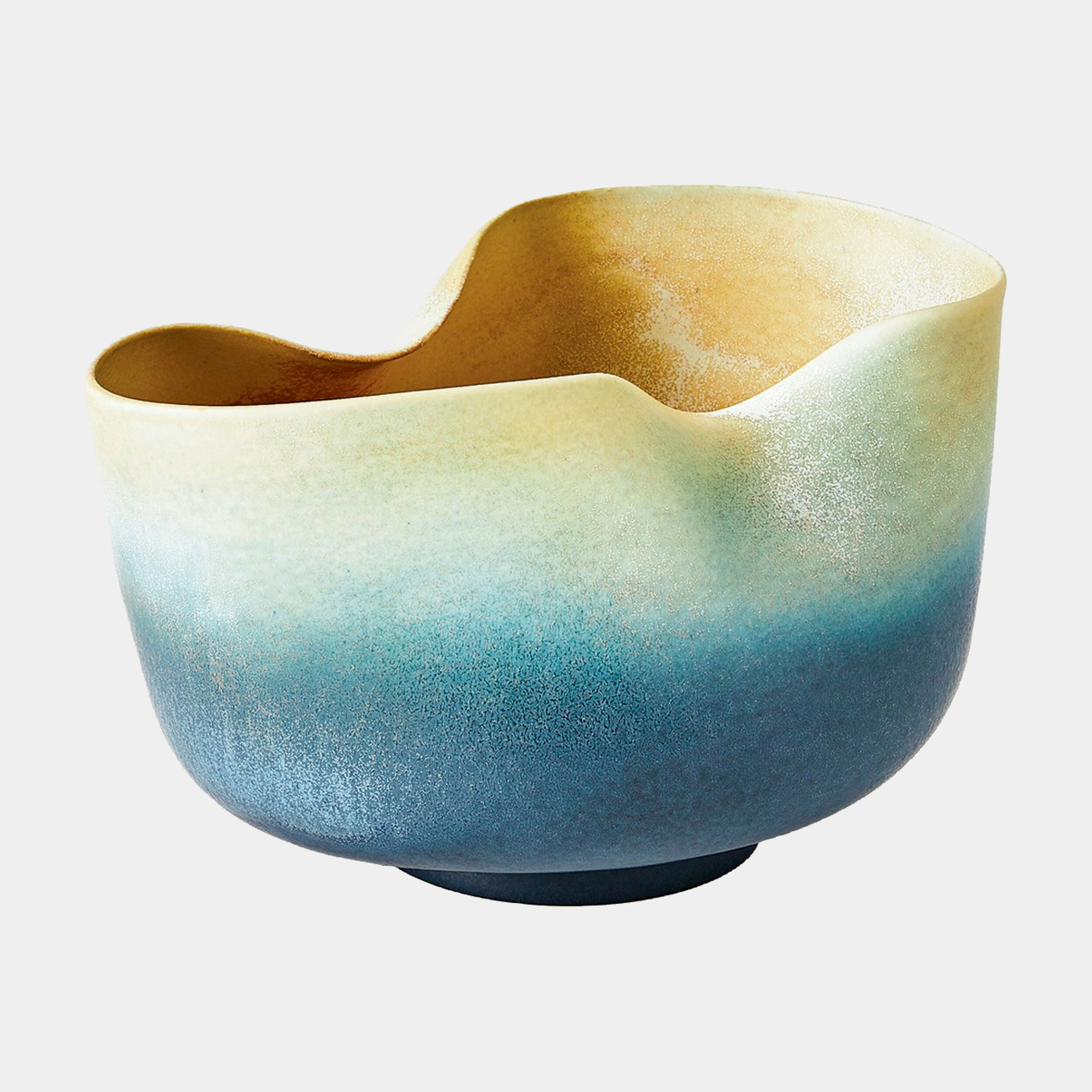 Indent Bowl-Gray/Yellow