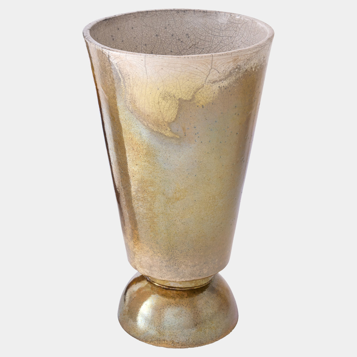 Trophy Vase-Iridescent-Squat
