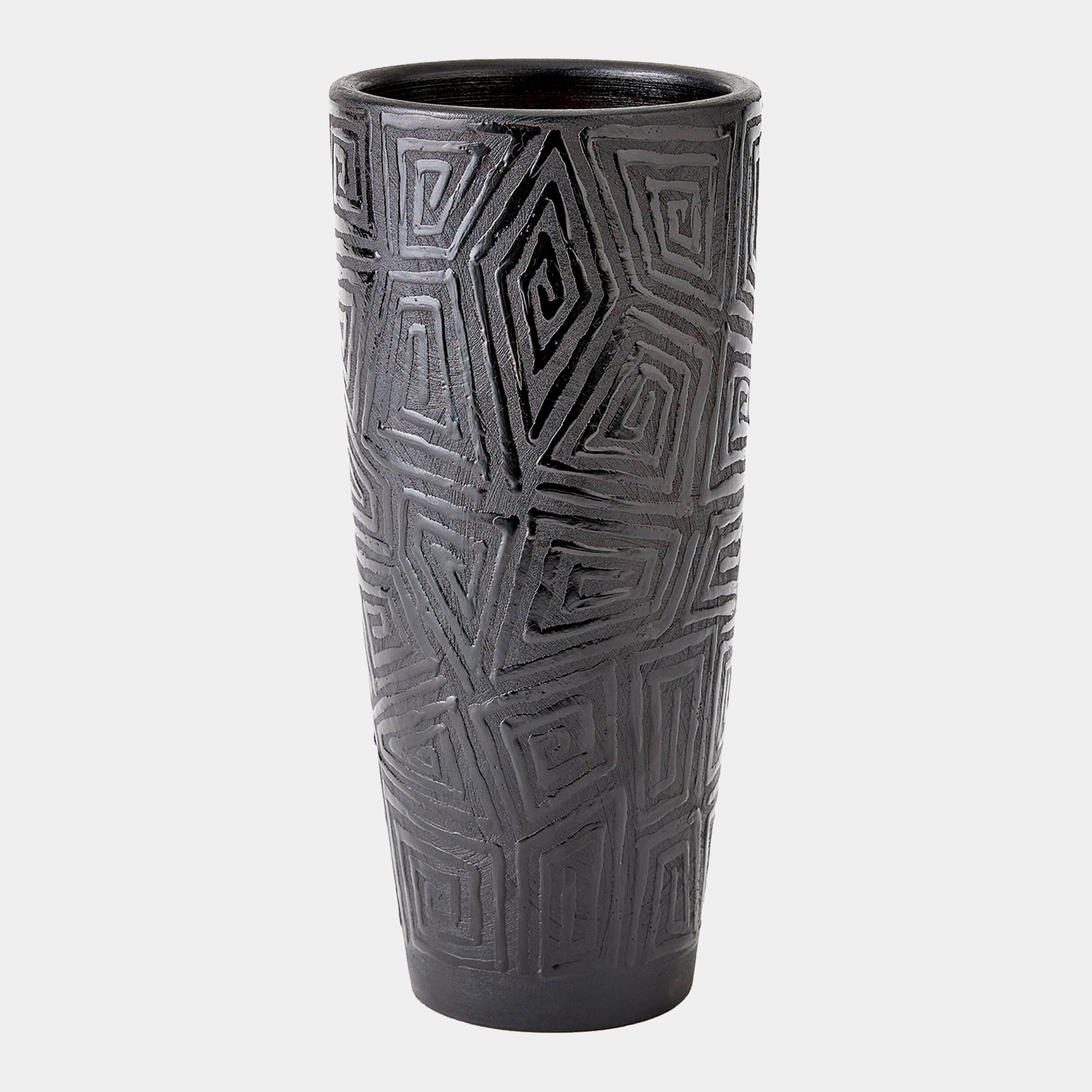 Amazonas Vase-Black