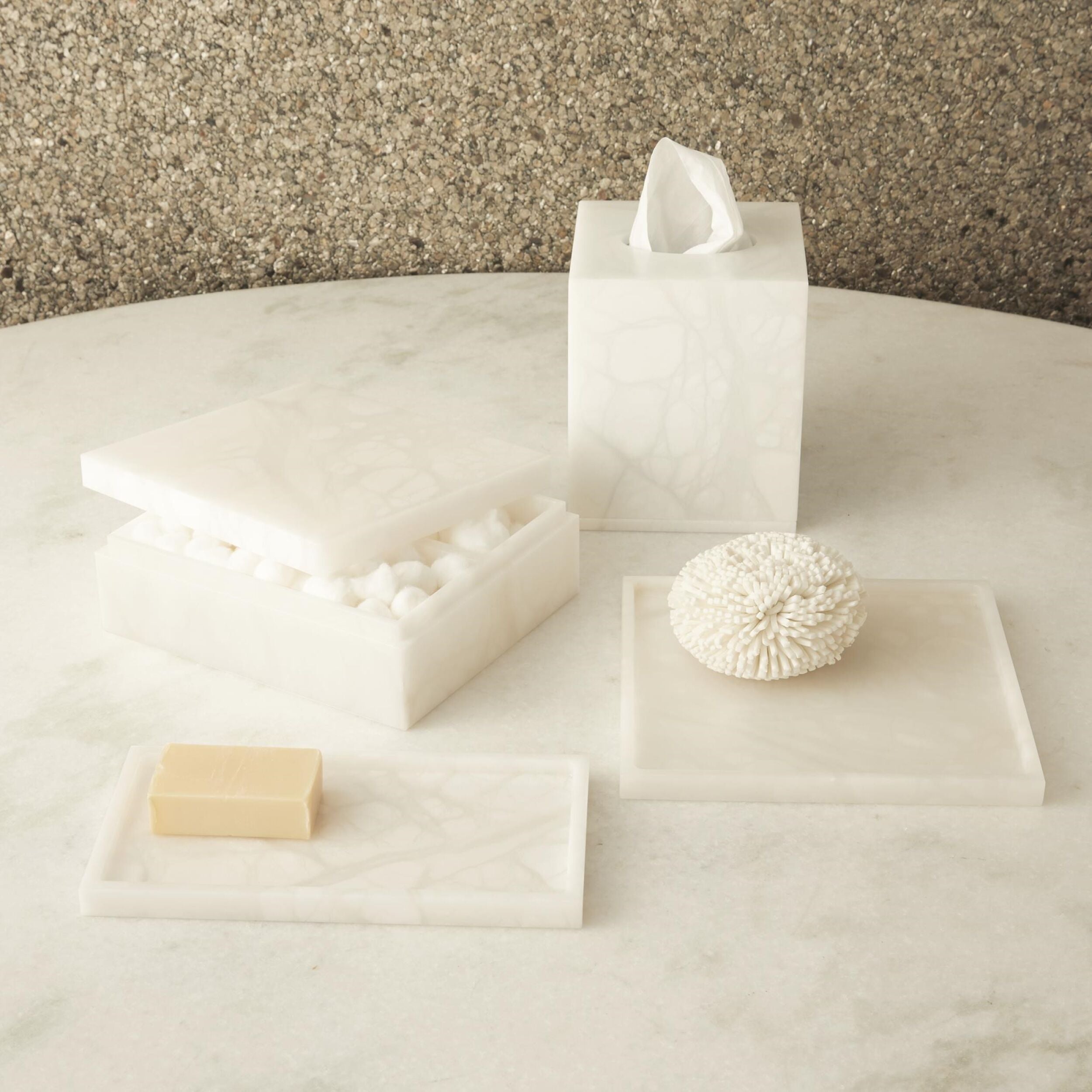 Luca Rectangular Plateau-Alabaster