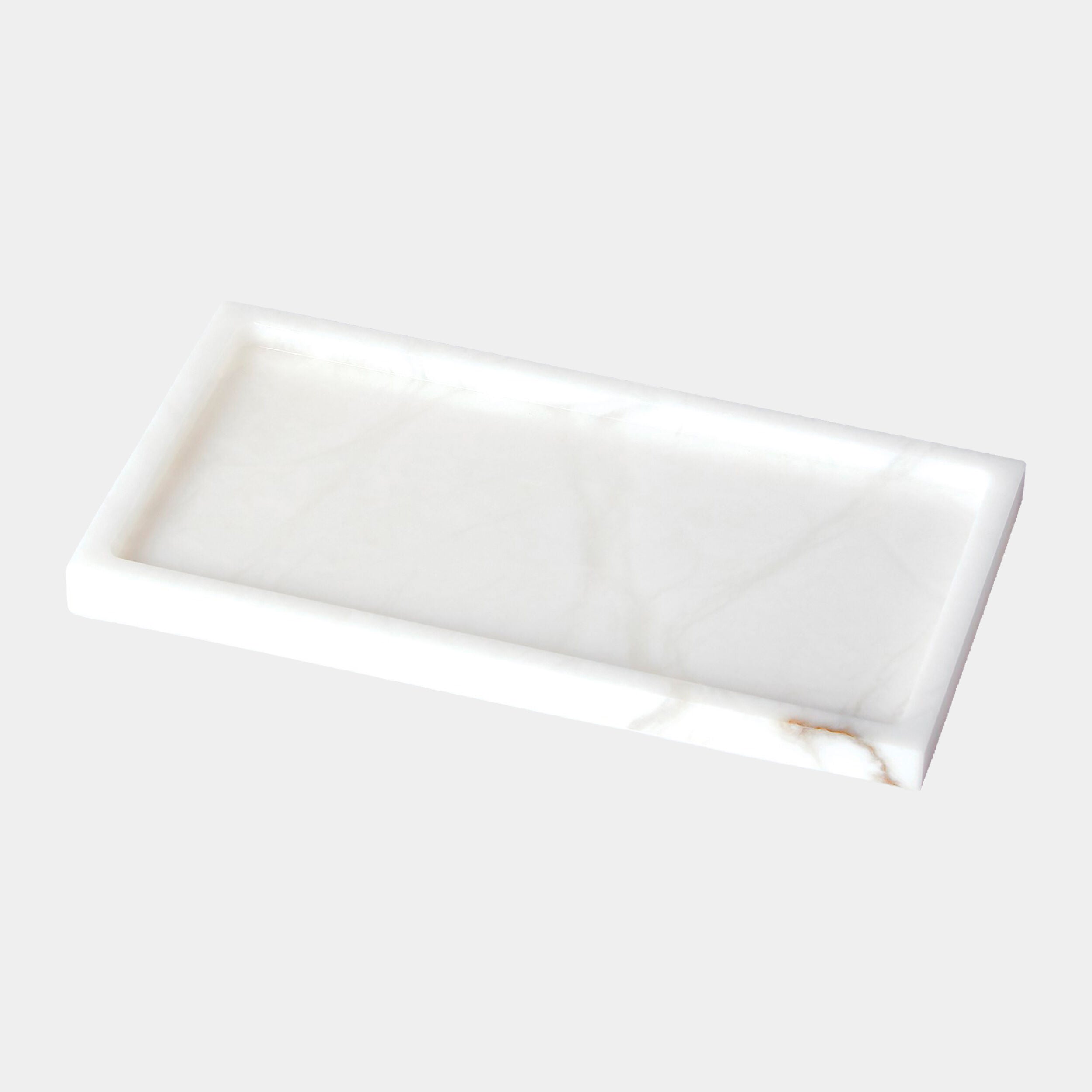 Luca Rectangular Plateau-Alabaster