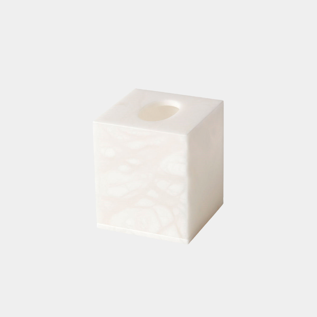 Luca Tissue Box-Alabaster