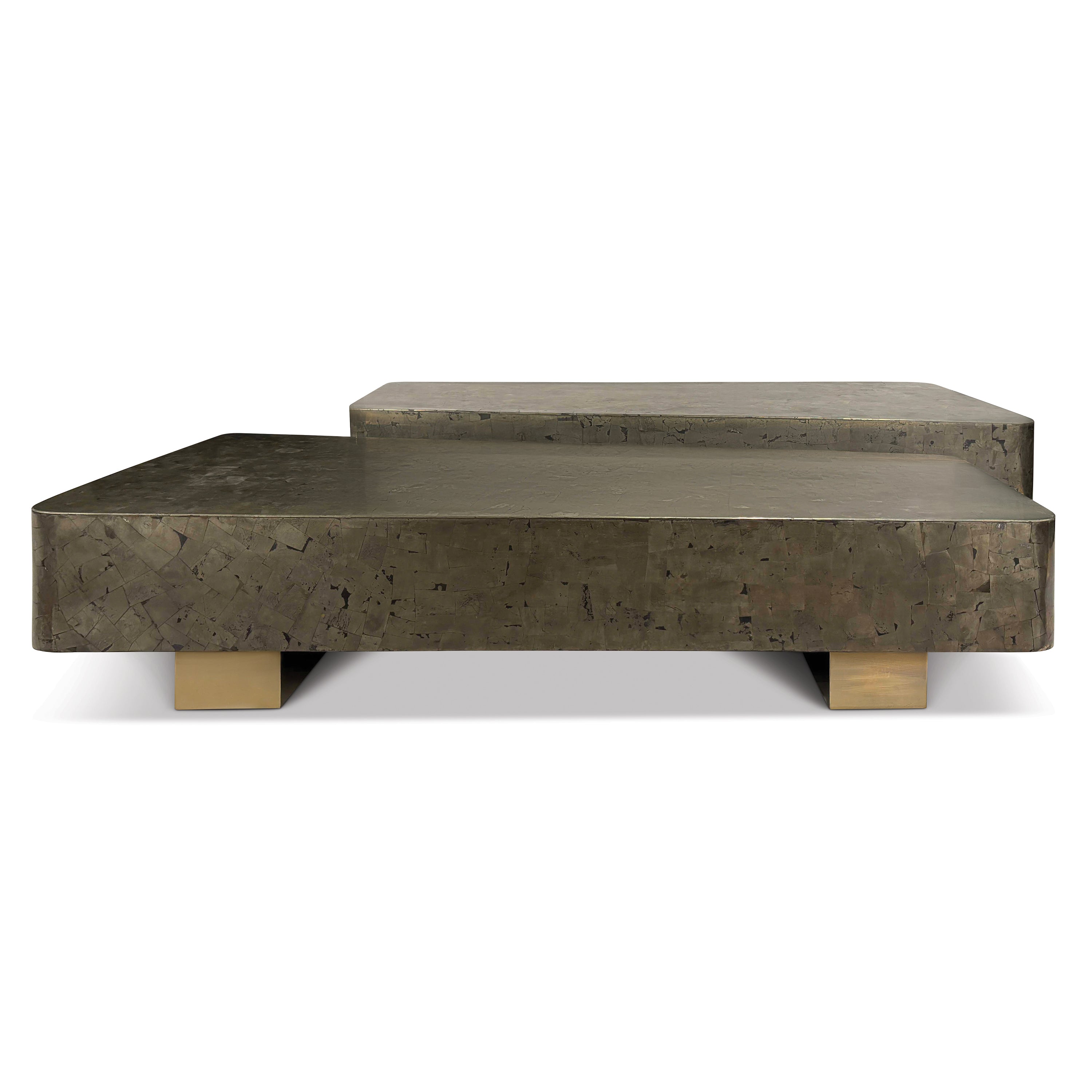 Tavish Pyrite Cocktail Table - Set of 2 – Ambella Home