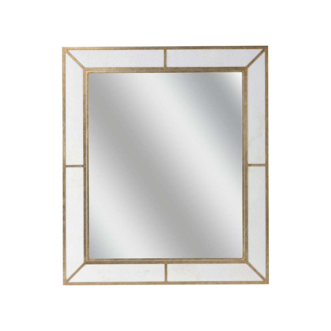 Madison Marbleized Mirror - Nickel in 46.5 / Metal - Chelsea House