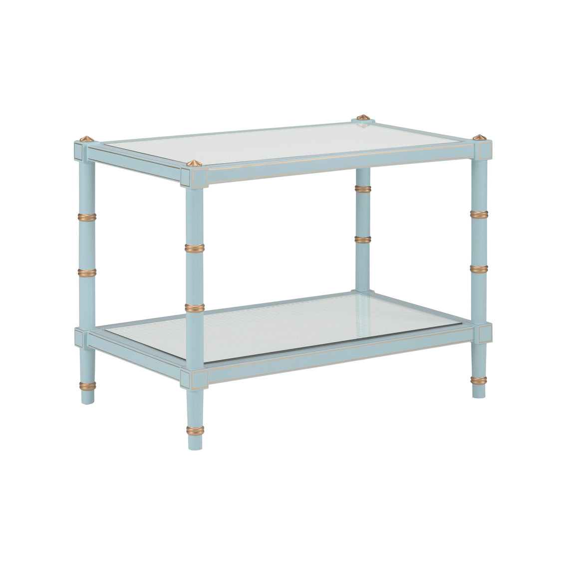 Conner Cane Cocktail Table - Blue