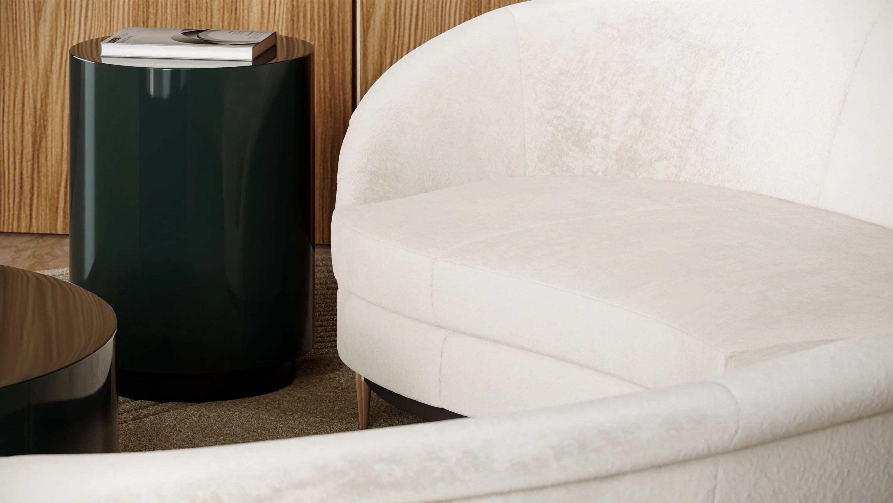 Cocktail Couture Rnd End Tbl Apatite – Side & End Tables by Caracole | Sutter & Vale