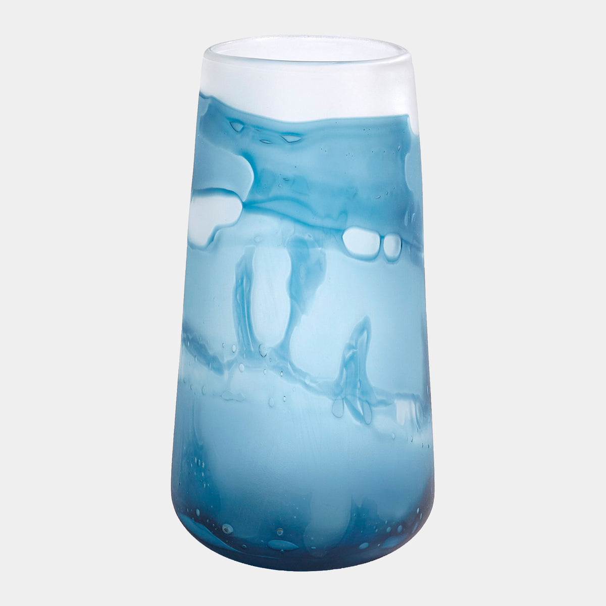 Glacier Vase-Blue-Sm