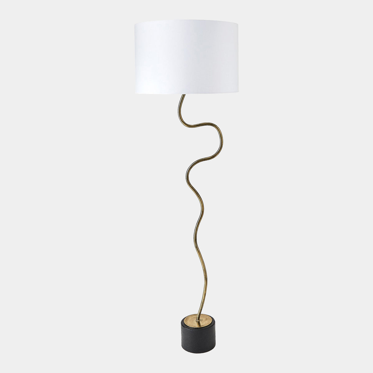 Loop Floor Lamp-Brass