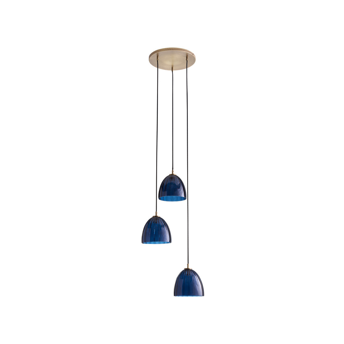 Caterina Triple Pendant - Blue Avio