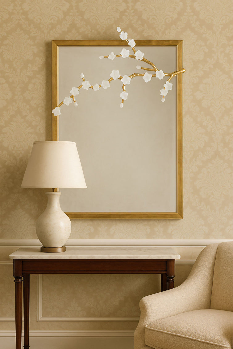 Cherry Blossom Mirror in 38.5 / Iron - Chelsea House