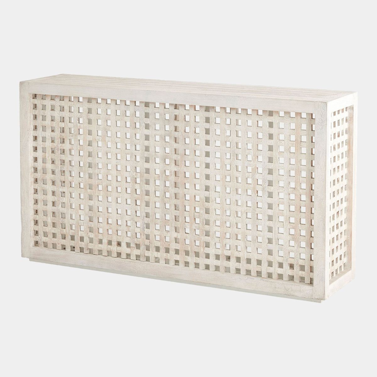 Driftwood Lattice Console