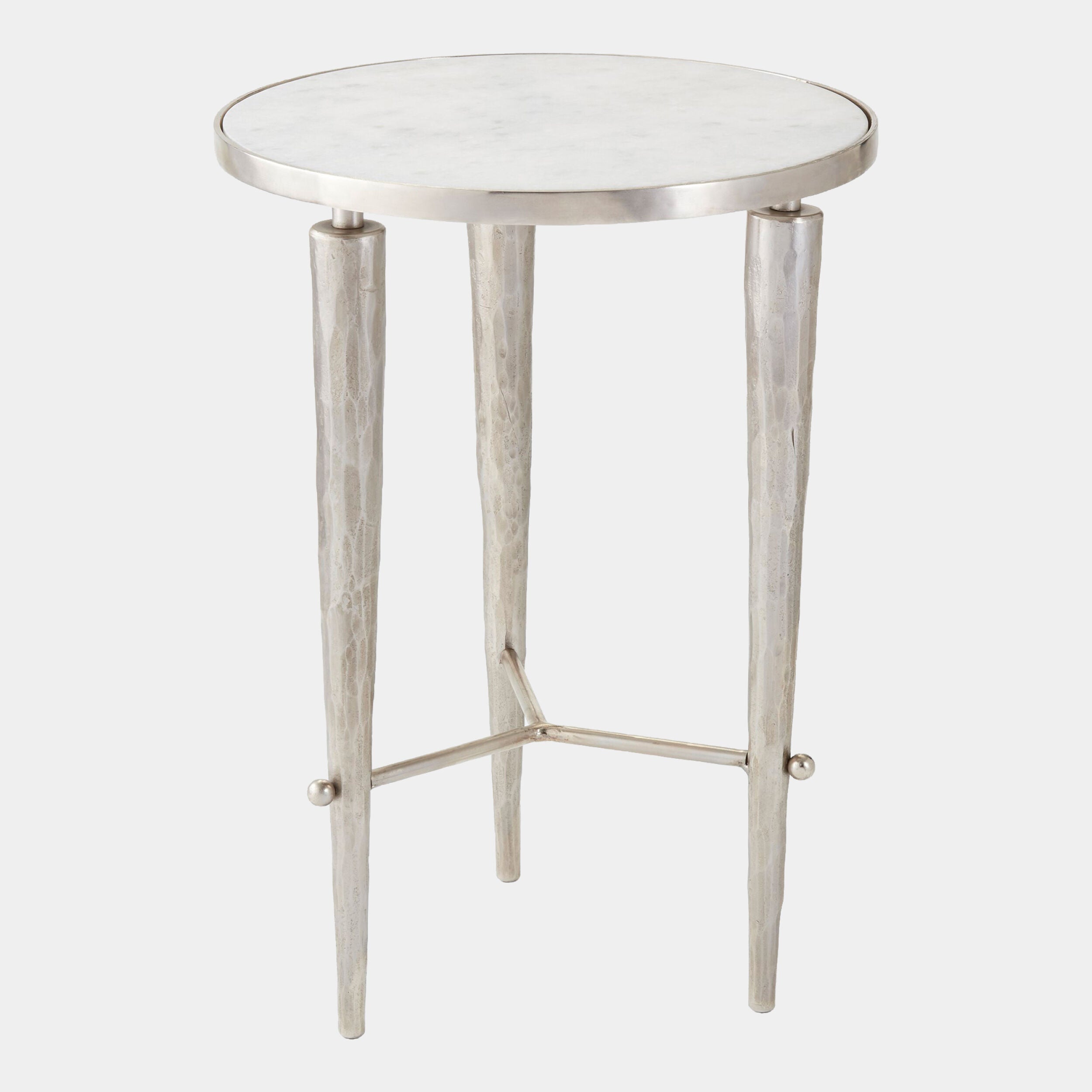 Jasper Accent Table-Nickel