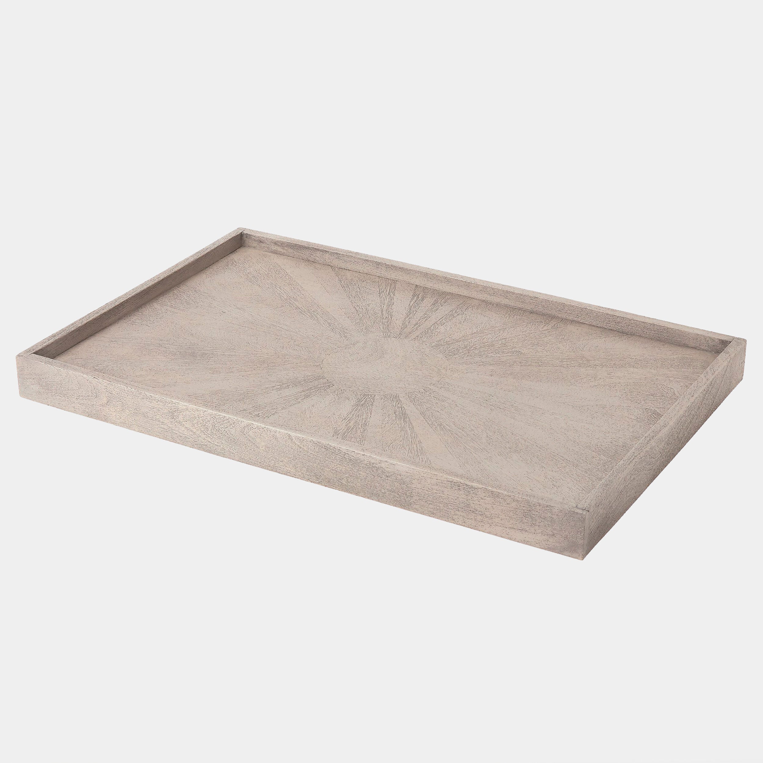Driftwood Ottoman Tray-Gray